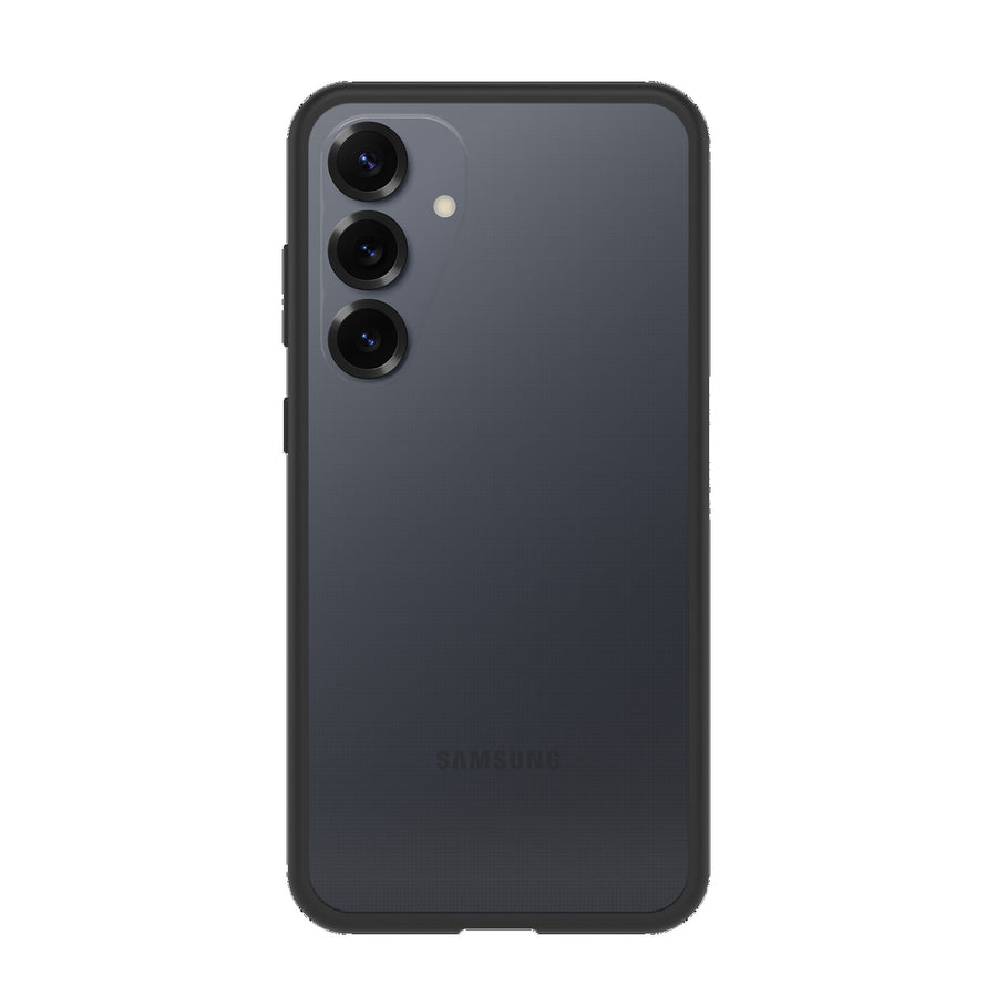 OtterBox React Samsung Galaxy S25+ 5G (6.7') Case Black Crystal (Clear/Black) - (77-97443),DROP+Military Standard,Hard Case,Soft Grip,7 Years Warranty