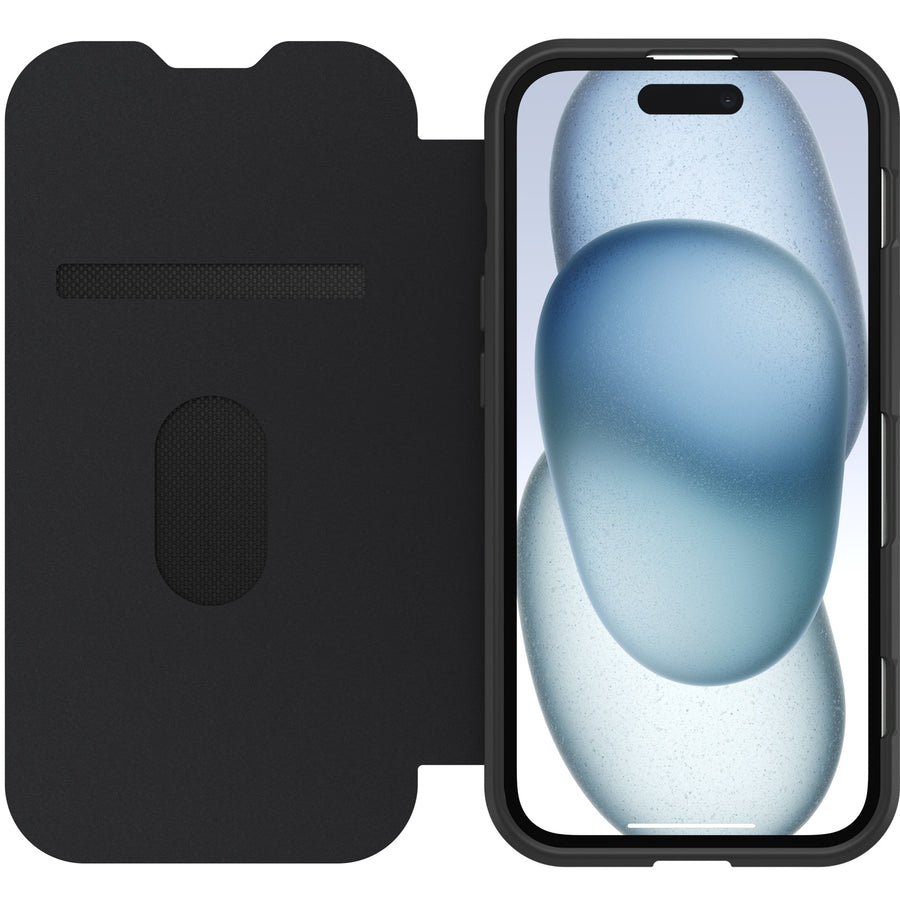 OtterBox React Folio MagSafe Apple iPhone 17e / iPhone 16e / iPhone 15 / iPhone 14 / iPhone 13 (6.1') Case Black Crystal