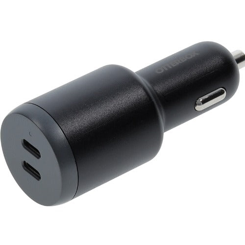 OtterBox 100W Dual Port Standard Fast Car Charger - Black (77-98237), 2 USB-C, Smart & Compact design, Hassle-Free, 2 Years