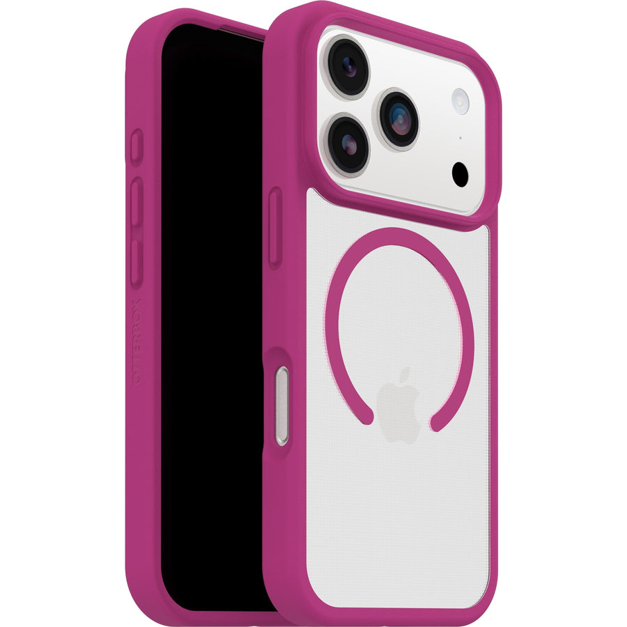 OtterBox React MagSafe Apple iPhone 17 Pro Max (6.9') Case Rose Crystal (Pink/Clear) - (77-98654), DROP+ Military Standard, 7 Years Warranty
