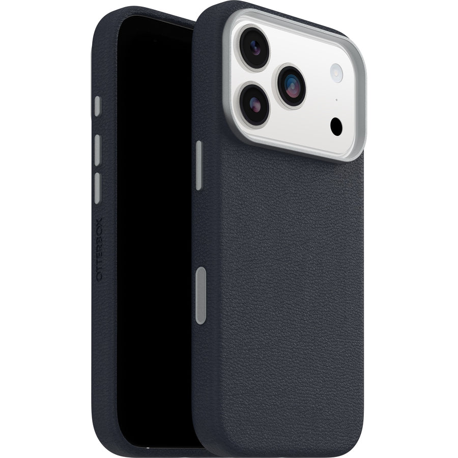 OtterBox Symmetry Cactus Leather MagSafe Apple iPhone 17 Pro (6.3') Case Blue Sentiment - (77-99053), DROP+ 3X Military Standard, 7 Years Warranty
