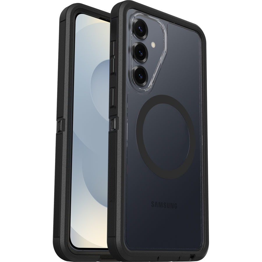 OtterBox Defender Pro XT Clear Samsung Galaxy S26+ 5G (6.7') Case Dark Side (Clear/Black) - (77-99897), DROP+ 7X Military