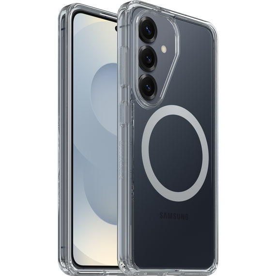 OtterBox Symmetry Clear Magnets Samsung Galaxy S26 5G (6.3') Case Clear - (77-99970), DROP+ 3X Military Standard, Raised