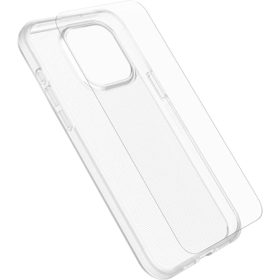 OtterBox React Case with Screen Protector Apple iPhone 15 Plus (6.7') Clear -(78-81236),DROP+ Military Standard Case ,2X Anti-Scratch,7 Years Warranty