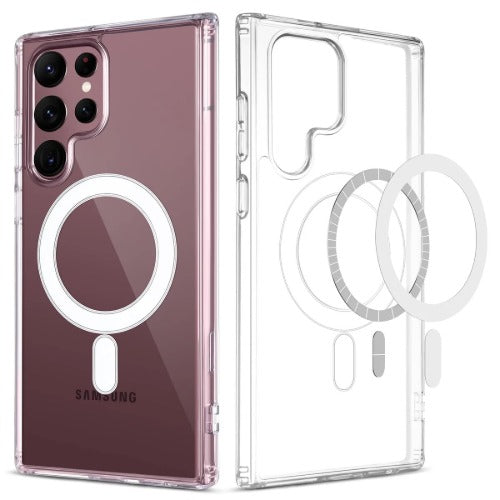 USP Samsung Galaxy S26 Ultra 5G (6.9') Magsafe Hard Crystal Clear Case - TPU Backplate, Rubberized Border , Scratch