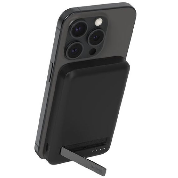 Belkin BoostCharge Pro 5k mAh Magnetic Power Bank With Qi2 + USB-C Cable (1M) - Black (BPD006btBK),15W,1xUSB-C, Overcharge