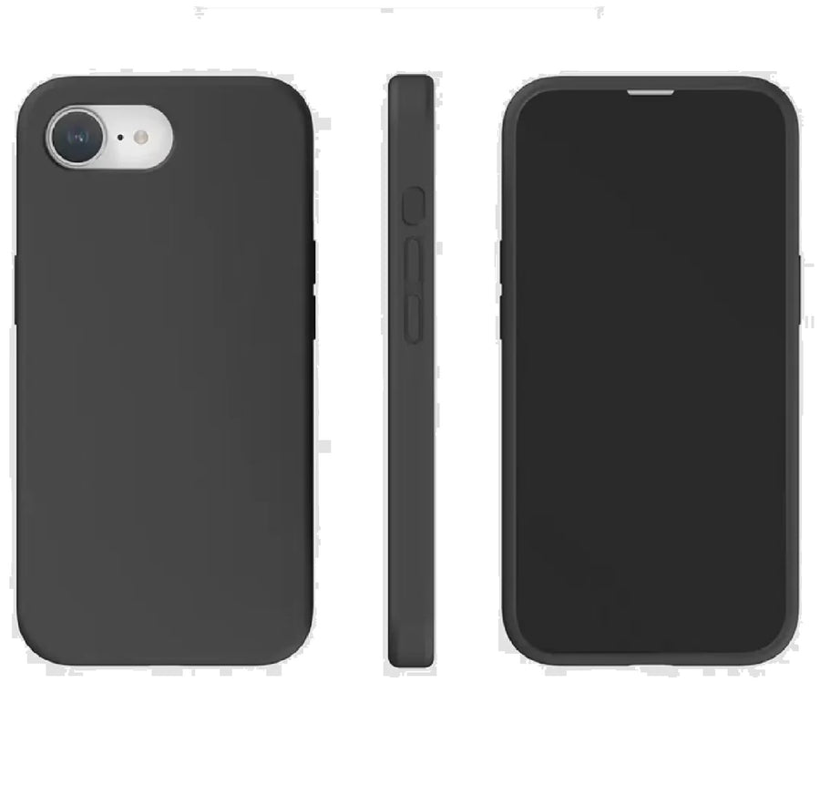USP Apple iPhone 17e / iPhone 16e (6.1') Silicon Case Black - Two Tough Layers, Port Covers, No Slip Grippy Edges, Anti-fall