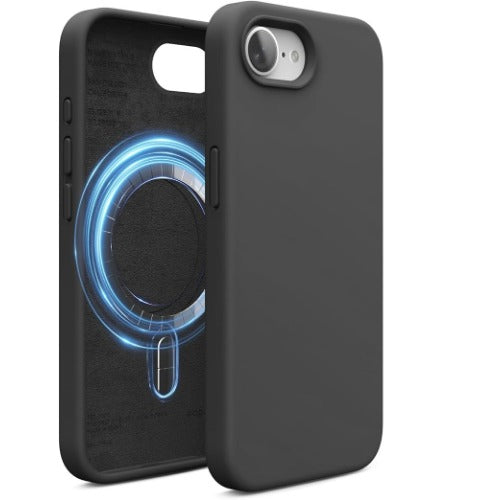 USP Apple iPhone 17e / iPhone 16e (6.1') Silicon Case Black with Magsafe - Shockproof , Raised Edges , Anti-Slip, 5 Years