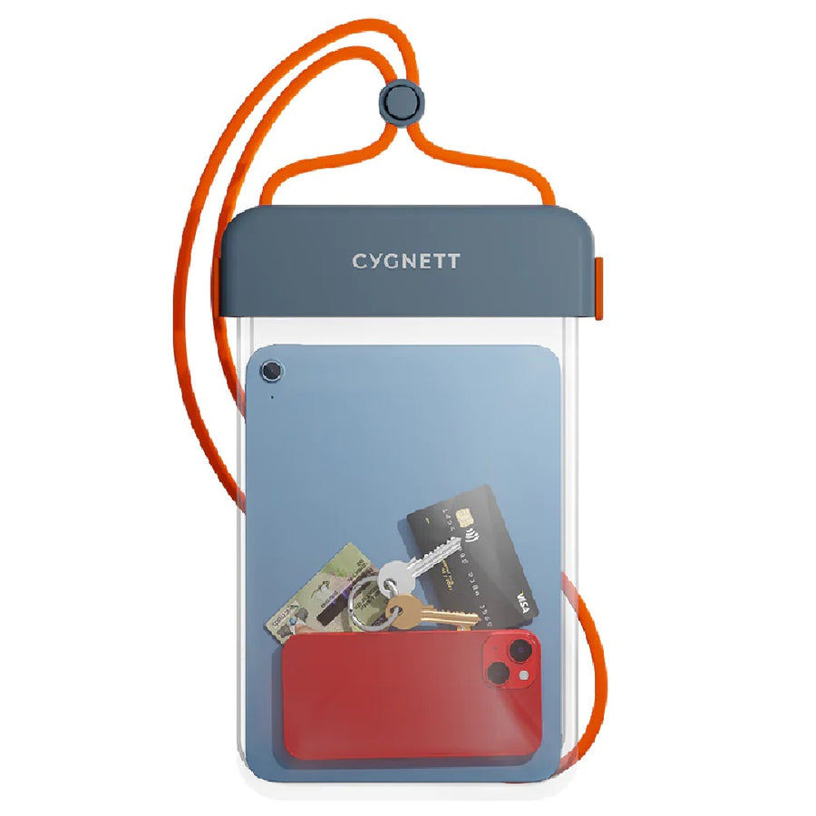 Cygnett AquaGuard Universal Waterproof Tablet Pouch - (CY4411CYWPP) Dust & Sand Protection,Fits Tablet up to 11',Adjustable
