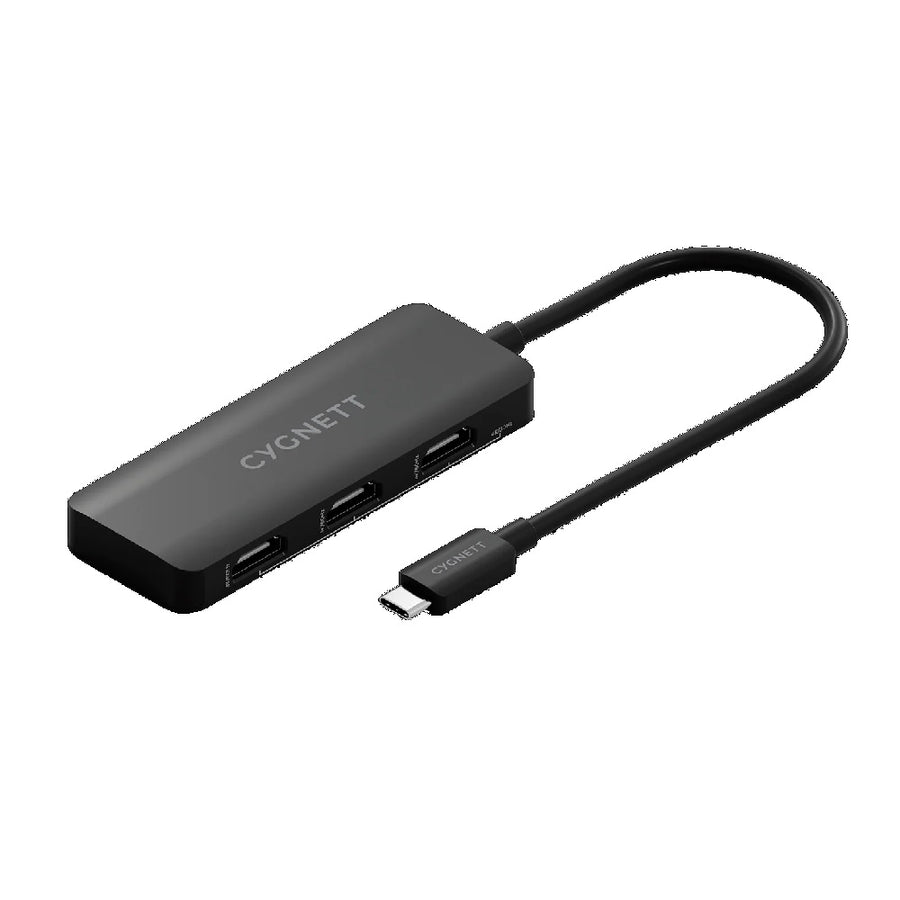 Cygnett Unite 3-in-1 USB-C to Triple HDMI Hub - Black(CY5392CYHUB),2x4k(60HZ),3x4k(30Hz),Supports MST Mode,ABS Outershell,