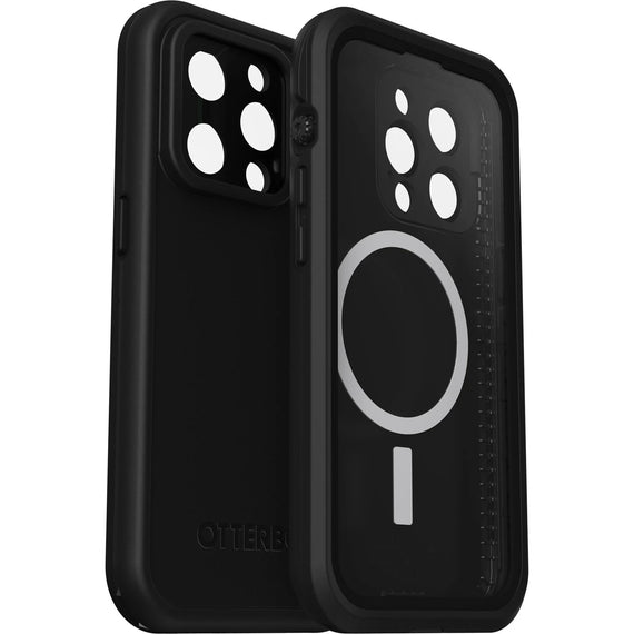 OtterBox FRE Magsafe Apple iPhone 14 Pro Case Black - (77-90172), DROP+ 5X Military Standard, 2M WaterProof, Built-In Screen Protector,360° Prote