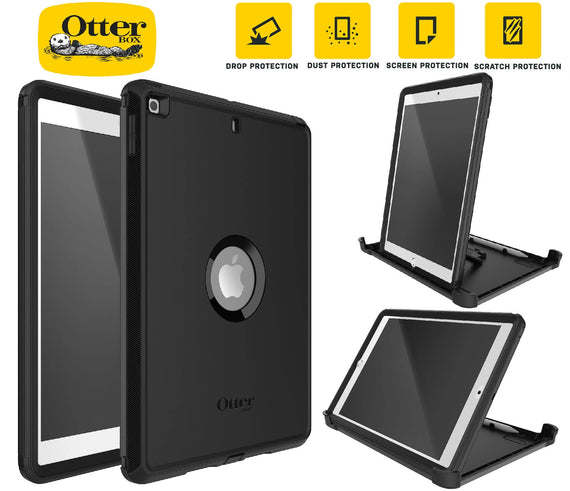 OtterBox Defender Apple iPad (10.2') (9th/8th/7th Gen) Case Black -No Retail Packaging- (77-62035), DROP+ 2X Military