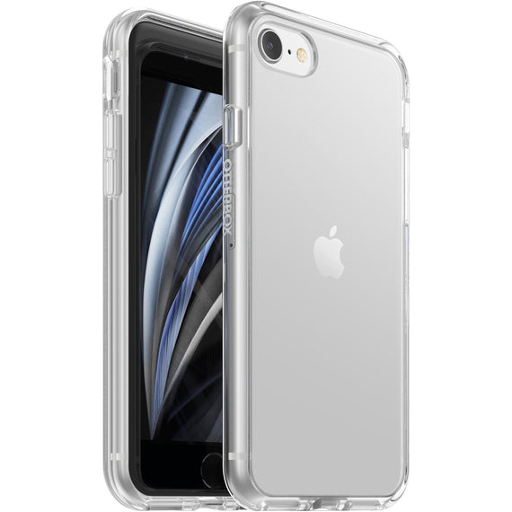 OtterBox React Apple iPhone SE (3rd & 2nd Gen) and iPhone 8/7 Case Clear - (77-65078), Antimicrobial, DROP+ Military