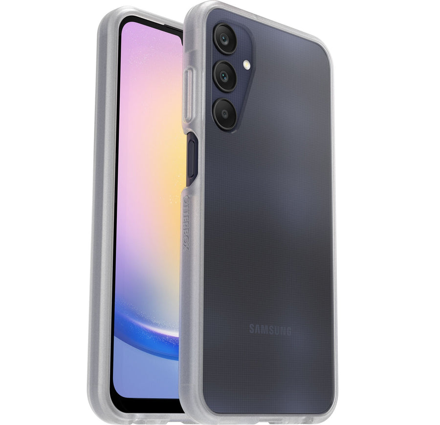 OtterBox React Samsung Galaxy A25 5G (6.5') Case - Clear (77-94110), DROP+ Military Standard, Wireless Charging Compatible,