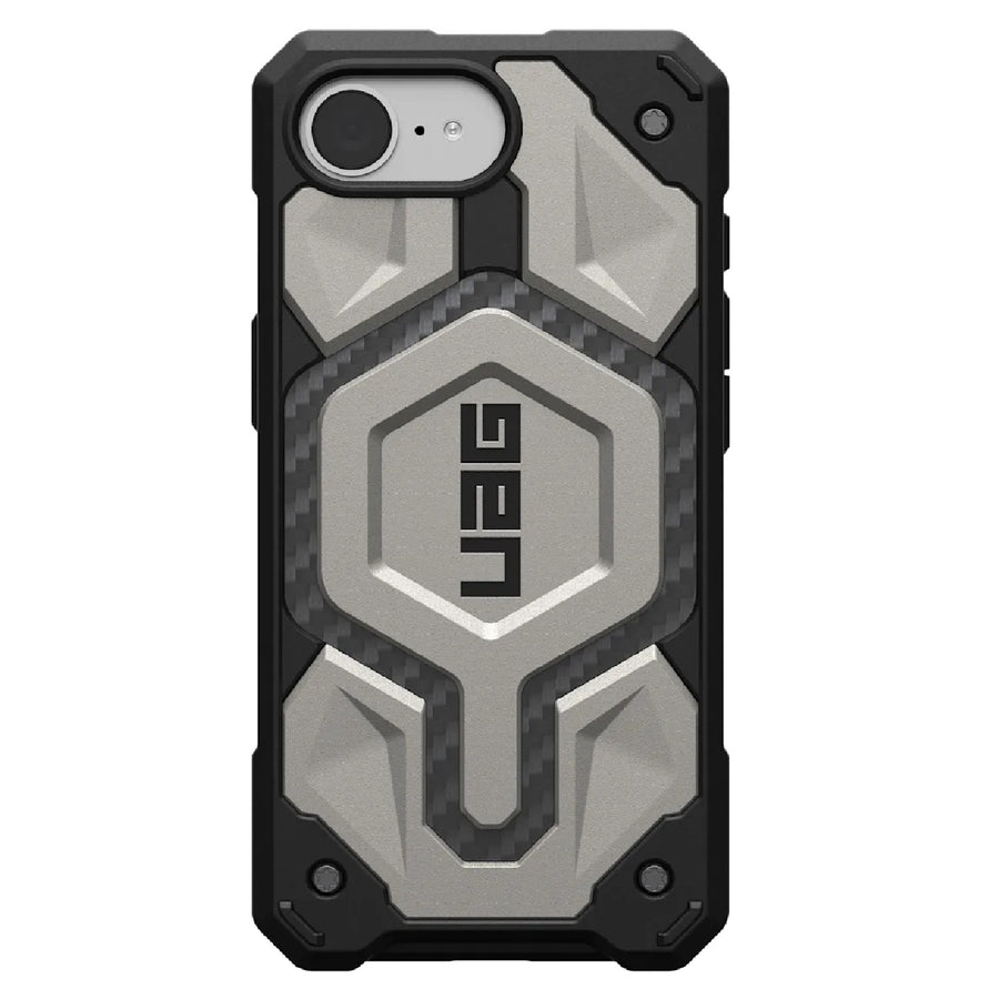 UAG Monarch Pro MagSafe Apple iPhone 16E (6.1') Rugged Case-Titanium (114497113636), 25ft. Drop Protection,10 Years Warranty
