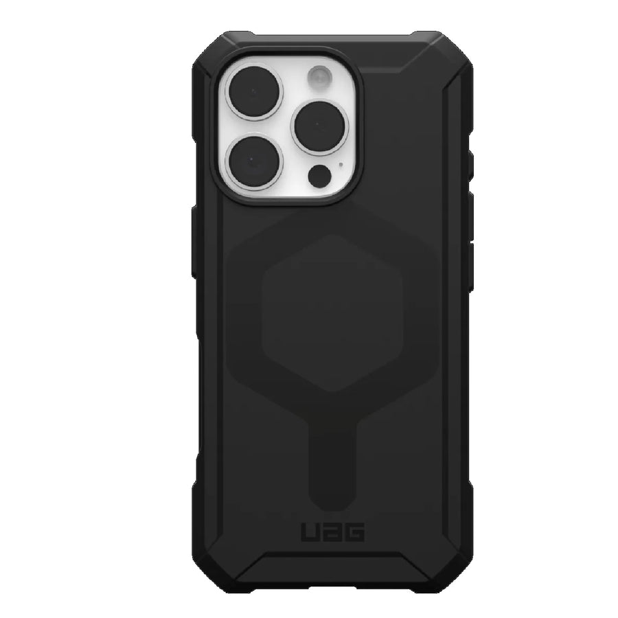 UAG Essential Armor MagSafe Apple iPhone 16 Pro Max (6.9') Rugged Case - Black(114449114040),15ft. Drop Protection(4.6M), 10 Years Warranty