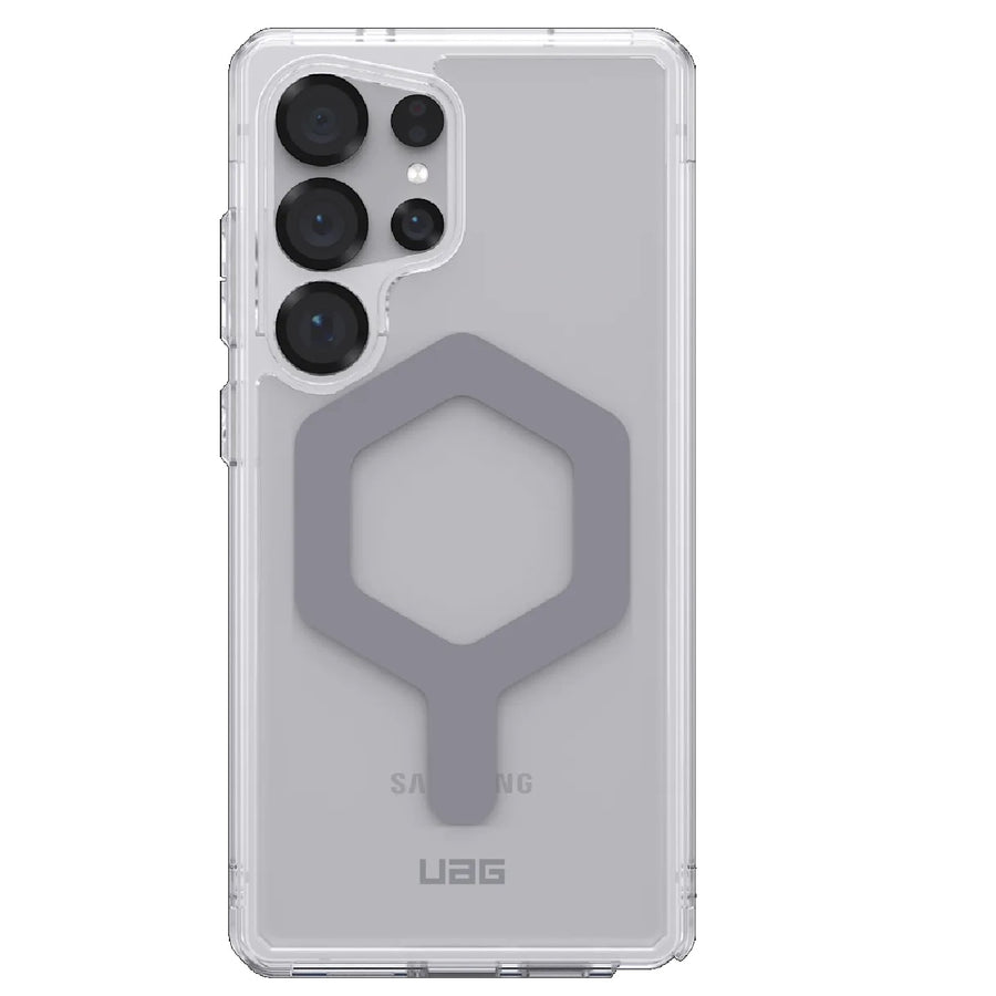 UAG Plyo Pro Samsung Galaxy S25 Ultra 5G (6.9') Rugged Case - Ice/Silver, DROP+ Military Standard, Raised Screen Surround, 10 Years Warranty