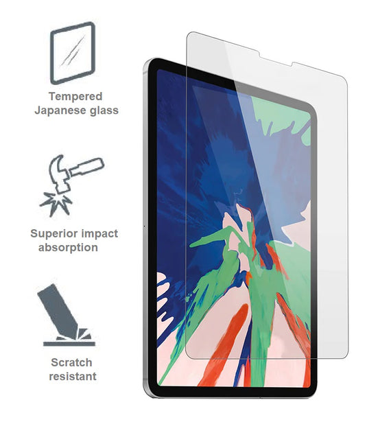 Cygnett OpticShield Apple iPad Pro (12.9') (6th/5th/4th/3rd Gen) Tempered Glass Screen Protector - (CY2731CPTGL), 2 Years