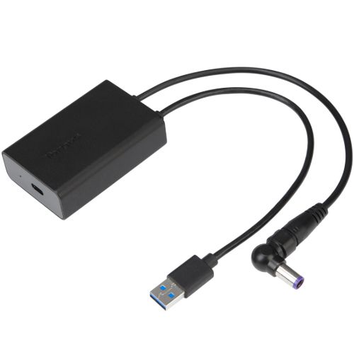 Targus USB-C USB-A DC Power Demultiplexer Adapter for DOCK180 with Power Delivery Black 3 year WTY