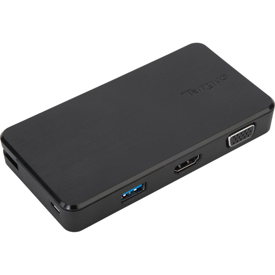 Targus USB 3.0 & USB-C Dual Travel Dock Connects 2 monitors, 1x HDMI 1x VGA, Supports Projectors and HDTVs, PCs, Macs, and