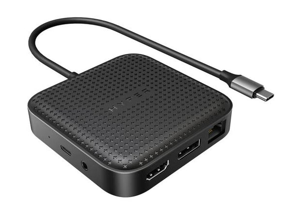 Targus HyperDrive USB4 Mobile Dock USB-C 100W PD Passthrough 8K@30Hz 4K@60Hz 1xDP1.4 1xHDMI2.1 2xUSB-A 1xUSB-C 1xUSB4 Black