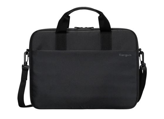 Targus 13-14' Intellect® Slim Briefcase Zippered padded front pocket Removable adjustable shoulder strap carry handles