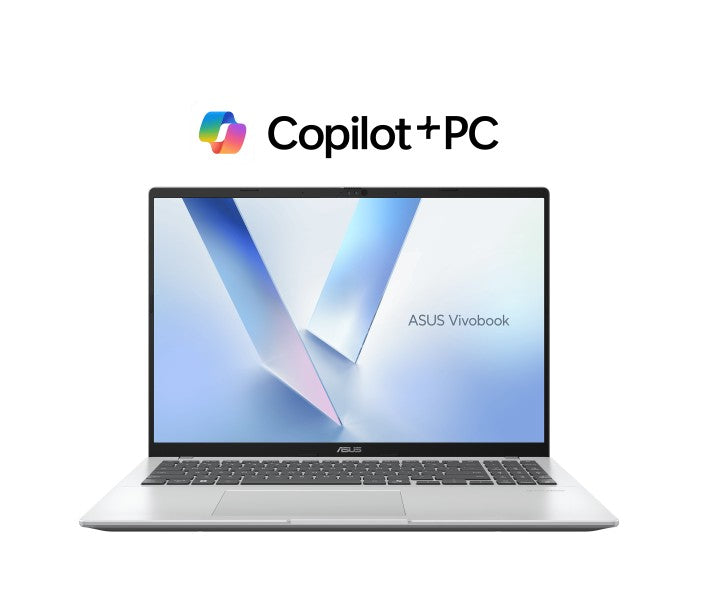 ASUS Vivobook 16' AMD R7 KRACKAN H, WUXGA (1920 x 1200) 16GB, 1TB, Silver, Win11 Home, Numpad, Copilot+ PC, ~50TOPS Notebook