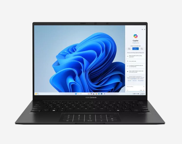 ASUS Notebook ASUS Zenbook 14 14' WUXGA OLED Notebook AMD Ryzen R7-445 DDR5 32GB 1TB SSD Black Win 11 Home 1.2kg 1Y Warranty