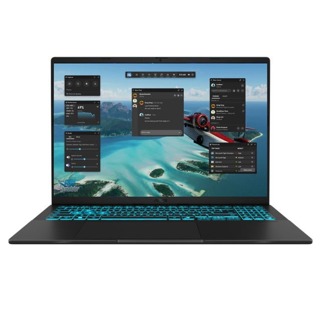 ASUS Notebook ASUS VivoBook V16 16' WUXGA Notebook Intel Core 7 240H DDR5 16GB 512GB SSD RTX 4050 Black Win 11 Home 1.95kg