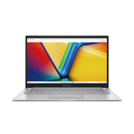 ASUS Vivobook X14 14' Intel i7-1355U 16GB 1TB USB-C Windows 11 Pro Intel Iris Graphics HDMI 42W Wifi 6. ErgoSense KB Silver 1.4kg 1yr Wty Notebook