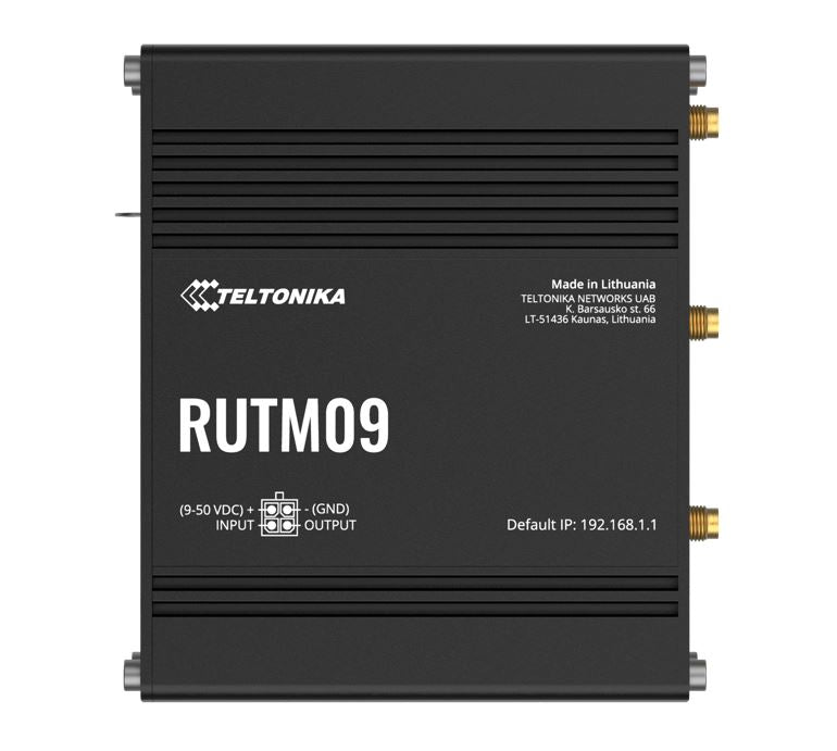 Teltonika RUTM09 wireless 4G LTE, 2 SIM cards, 4 x RJ45 ports, 10/100/1000 Mbps, PSU included IoT / LTE NHT-RUTM09