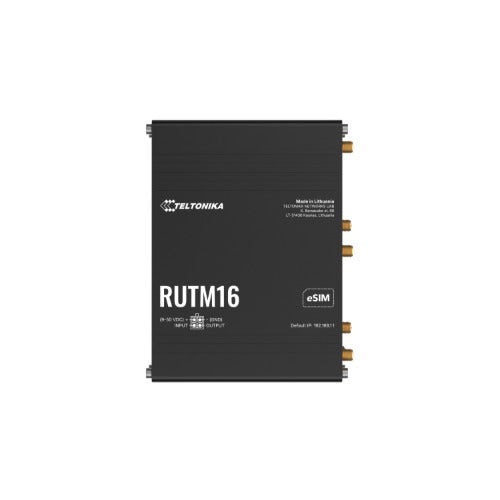Teltonika RUTM16 CAT 6 LTE ROUTER, Global Operation with Telit Cat 6 Modem, Dual-band Wi-Fi 5, 5x Gigabit Ethernet Ports,