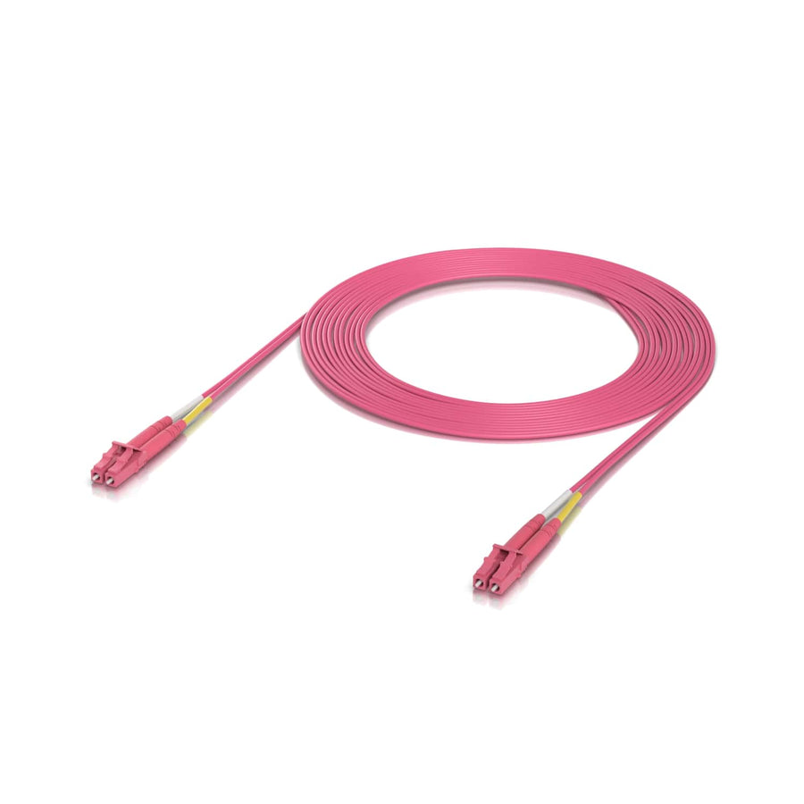 Ubiquiti OM4 Duplex LC UPC Fiber Patch Cable, Indoor OM4 multi-mode fiber patch cable with duplex LC UPC connectors. Network