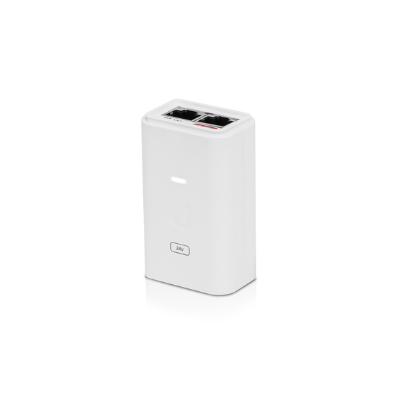 Ubiquiti POE Injector, 24VDC, 24W, Gigabit Ethernet, ESD protection & LED, Surge and Clamping Protection,Maximum Surge Discharge
