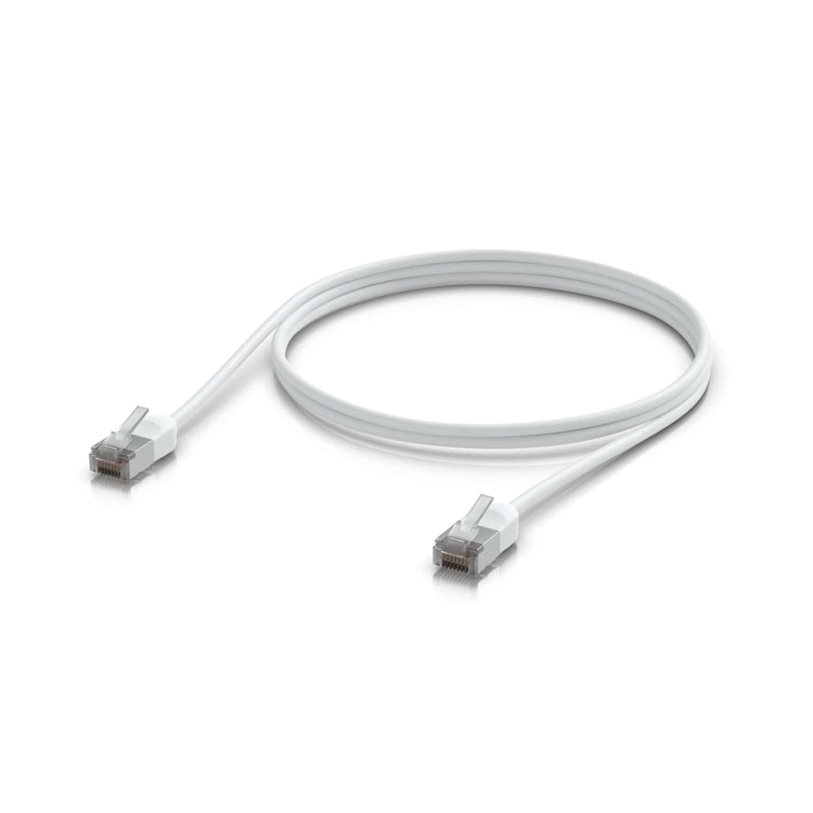 Ubiquiti UniFi Premium Patch Cable Outdoor, 1M, White, Ultra-thin, Rugged, Shielded Patch, Designed &Optimized, For 10 GbE