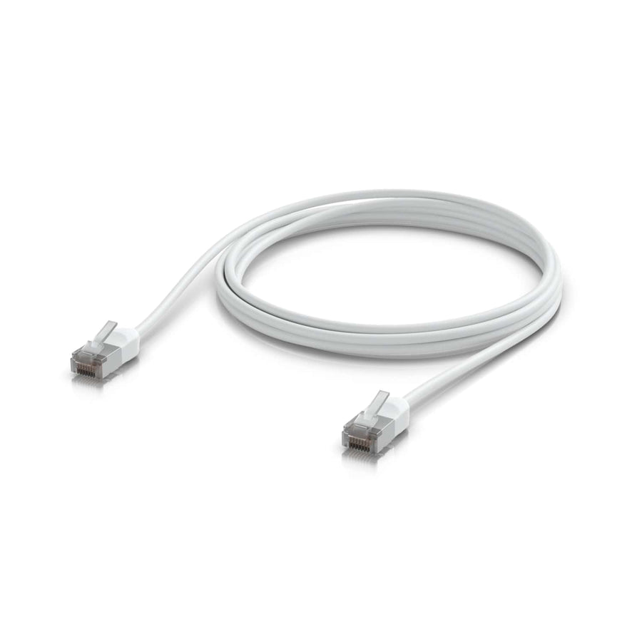 Ubiquiti UniFi Premium Patch Cable Outdoor, 2M, White, Ultra-thin, Rugged, Shielded Patch, Designed &Optimized, For 10 GbE