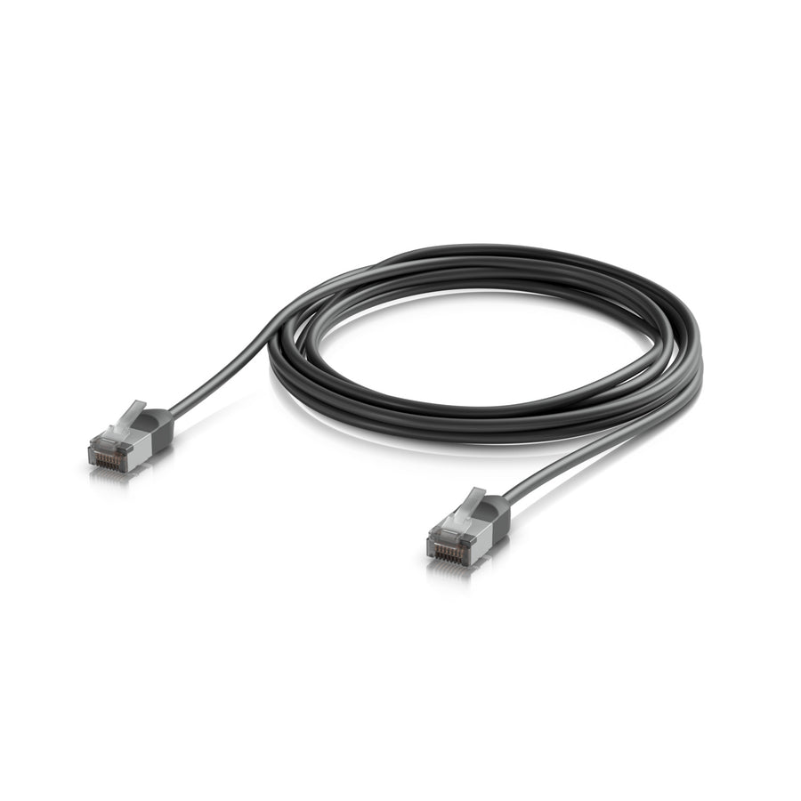 Ubiquiti UniFi Premium Patch Cable Outdoor, 3M,Black,Ultra-Thin, Rugged, Shielded Patch, Optimize, Perform Harshest