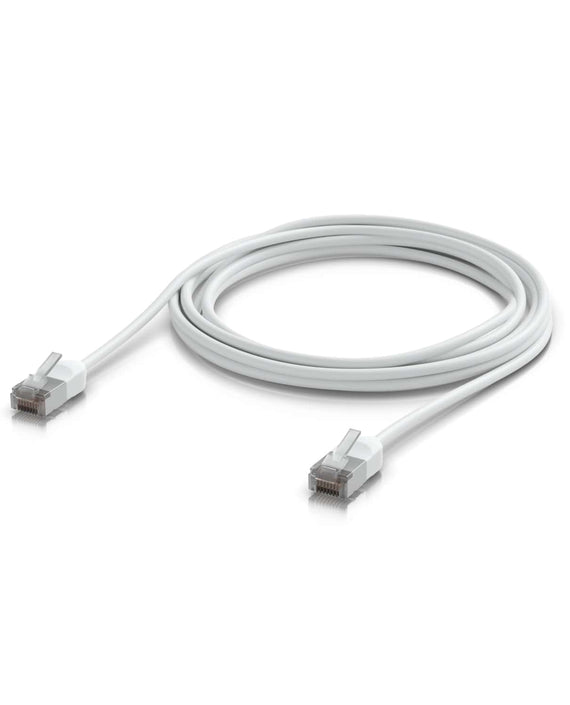 Ubiquiti UniFi Premium Patch Cable Outdoor, 5M, White, Ultra-thin, Rugged, Shielded Patch, Designed &Optimized, For 10 GbE