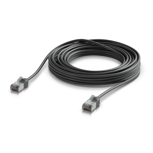 Ubiquiti UniFi Premium Patch Cable Outdoor, 8M,Black,Ultra-Thin, Rugged, Shielded Patch, Optimized, Perform Harshest