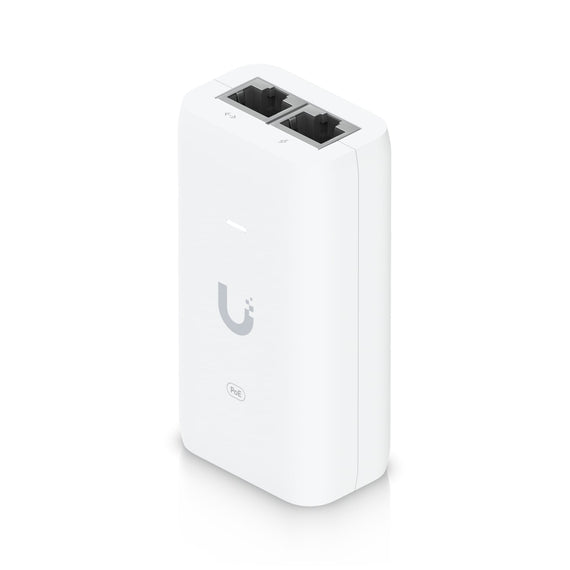 Ubiquiti PoE 802.11AF Adapter, Up to 15W of PoE Output, RJ45 Data Input, AC Cable With Earth Ground, Compatible injector for NHU-U6+