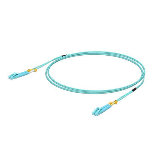 Ubiquiti MultiMode 10 Gbps OM3 Duplex LC Cable, 2m Length, Single Unit,10 Gbps Throughput, LC-LC Connector,