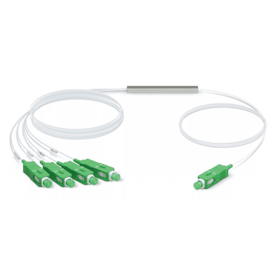 Ubiquiti UFiber Gigabit Passive Optical Network Splitter 1:4, For Use With UFiber OLT Solutions, Terminated With SC/APC Connector,