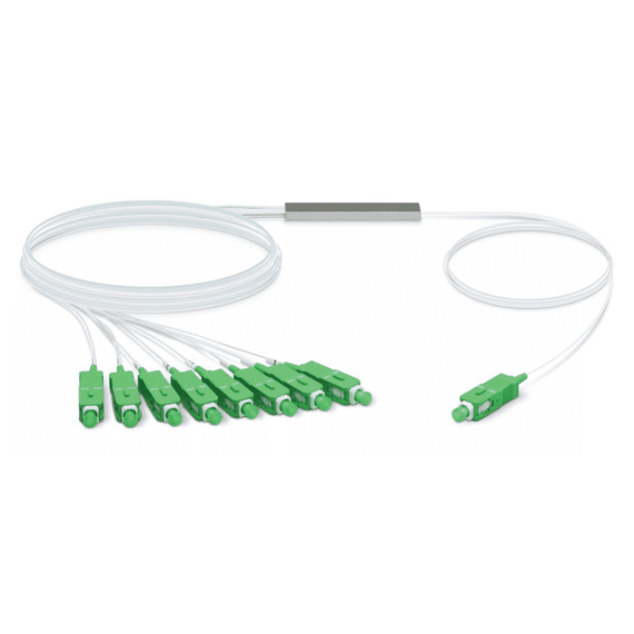 Ubiquiti UFiber Gigabit Passive Optical Network Splitter 1:8,  For Use With UFiber OLT Solutions, Terminated With SC/APC Connector,