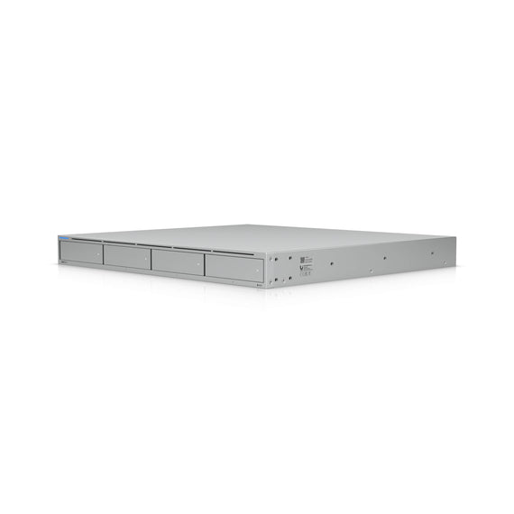 Ubiquiti UNAS Pro 4, 1U Rack-Mount NAS(4) 2.5/3.5'HDD Bays(2) M.2NVMe SSD, Fast Access, Low Latency, High-Availability