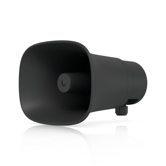Ubiquiti AI Horn Speaker, Black,All-weather PoE 120 dB Horn Speaker With Advanced AI Alert Functionality&Versatile Wall,