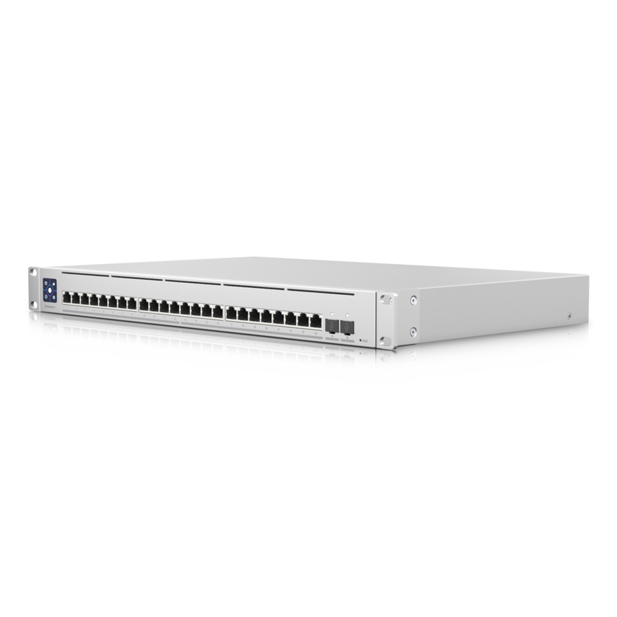 Ubiquiti Switch Enterprise 24-port Switch 24x10GbE Ports, 2x 25G SFP28 Ports For Uplinks, Managed Layer 3 Switch, Network -