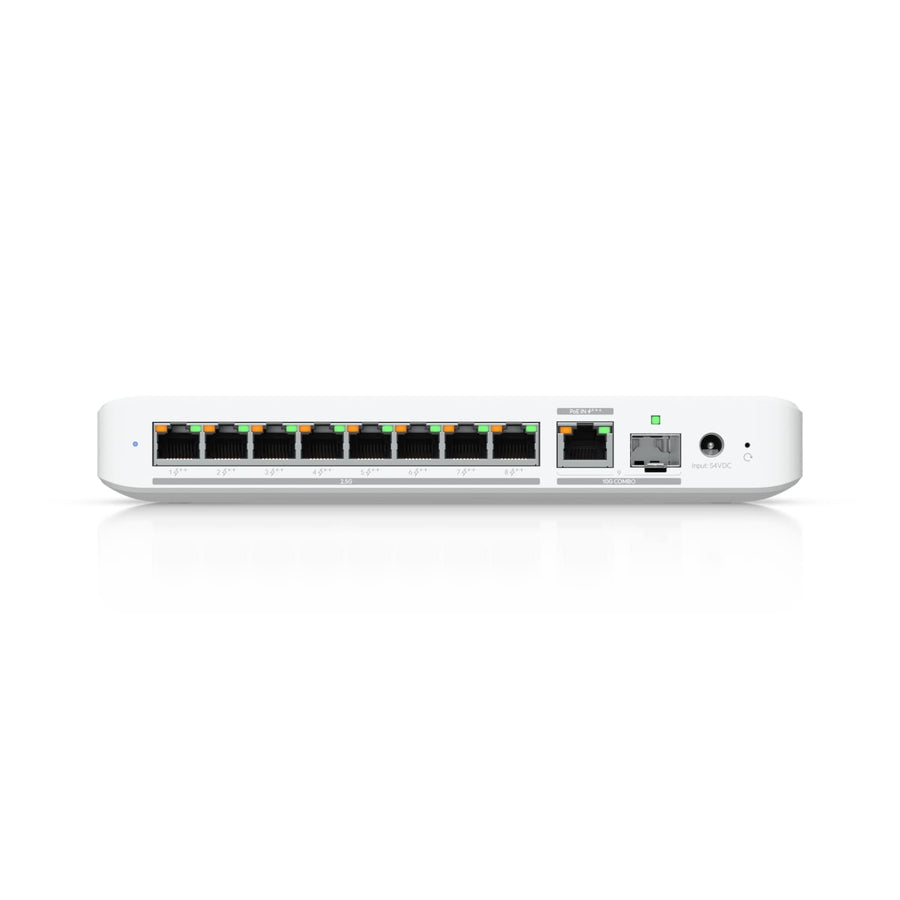 Ubiquiti Flex 2.5G PoE, 8-port 2.5 GbE PoE++ Switch,10 GbE RJ45/SFP+ Combination Uplink Port,Powered With PoE+++  & PSU  (Sold Separately )