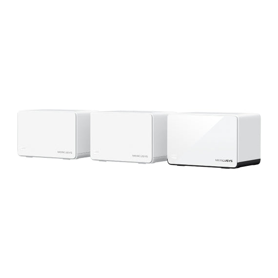 Mercusys Halo H85X(3-pack) AX3000 Whole Home Mesh WiFi 6 System,  574 Mbps at 2.4 GHz, 2402 Mbps at 5 GHz