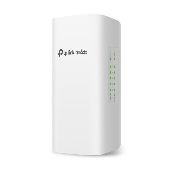 TP-Link SG2005P-PD Omada 5-Port Gigabit Smart Switch with 1x PoE++ In, 4x PoE+ Out, Outdoor Weatherproof, Long Range 200M, Up To 64W POE Budget