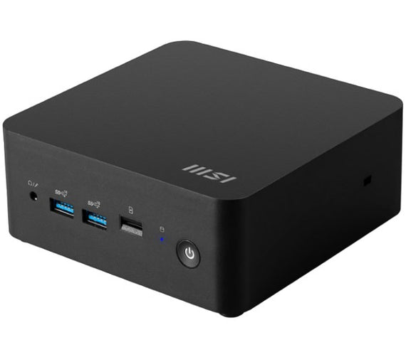 MSI Cubi NUC 1M-016BAU miniPC barebone, Black Intel Core 5-120U DDR5 2*M.2 2*HDMI *TBT 2 LAN/Wifi6E Card Reader Switch Cabl 3Y